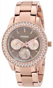 Đồng hồ Fossil Women's ES3502 Stella Multifunction Stainless Steel Watch - Rose Gold-Tone with Taupe Dial