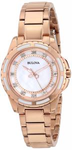 Đồng hồ Bulova Women's 98P141 Analog Display Japanese Quartz Watch in Rose-Gold Tone