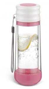 Bình đựng nước Drinkadeux Glass Double Wall Bottle with Lid - CUPCAKE