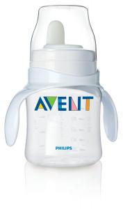 Bình sữa Philips Avent BPA Free Classic Bottle to First Cup Trainer, 4+ Months, Clear