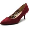 Giày Ollio Women's Shoe Faux-Suede D'Orsay Pointed Toe Multi Color Pump
