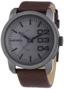 Đồng hồ nam Diesel DZ1467 franchise analog grey dial brown leather strap men watch NEW