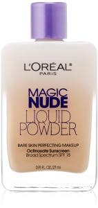 Kem dưỡng da L'Oreal Paris Magic Nude Liquid Powder Bare Skin Perfecting Makeup SPF 18, Light Ivory, 0.91 Ounces
