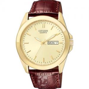 Đồng hồ Citizen Men's Quartz Brown Leather Watch