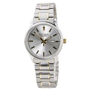 Đồng hồ Citizen BF0614-90A Men's Easy Reader Silver Dial Two Tone Expansion Steel Band Watch