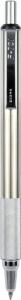 Bút Zebra F-701 Stainless Steel Ballpoint Retractable Pen, Black Ink, Fine Point, 1 Each (29411)