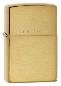 Bật lửa Zippo Lighter Solid brass with brushed finish