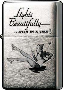 Bật lửa Zippo Brushed Chrome Vintage Windproof Lighter