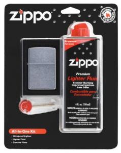 Bật lửa Zippo All In One Kit (Lighter/Fluid/Flints)