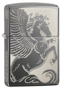 Bật lửa Zippo Pocket Lighter Black Ice Pegasus Pocket Lighter