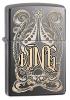 Bật lửa Zippo Pocket Lighter Black Ice King Design Pocket Lighter