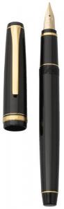 Bút Pilot Namiki Falcon Collection Fountain Pen, Black with Gold Accents, Soft Fine Nib (60152)