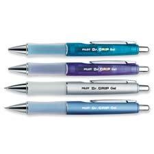 Pilot Pen Corporation of America Products - Pen, Gel, Retractable, Black Ink/Ice Blue Barrel - Sold as 1 EA - Dr. Grip gel retractable pen uses the popular G2 ink refill and a stress-relieving design to assure exceptionally smooth writing. The dynamic gel