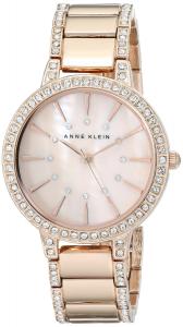 Đồng hồ Anne Klein Women's AK/1796RMRG Swarovski Crystal Accented Rose Gold-Tone Bracelet Watch