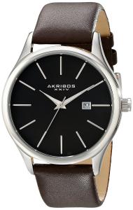 Akribos XXIV Men's AK618BR Essential Analog Display Japanese Quartz Brown Watch