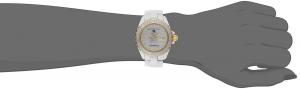 Swiss Legend Women's 20052-WWTG Karamica Pave Diamond Dial High Tech White Ceramic Watch