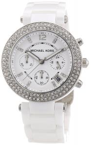 Michael Kors 'Parker' Chronograph Ceramic Bracelet Watch, 39mm