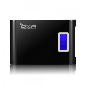OXA Juice Box S2 10000mAh External Battery 5V 1A/2A Power Bank Charger with Digital Screen and LED Flashlight for Smart Phones, iPhone, iPod, Samsung, Tablets, Notebooks, Laptops and and Most USB Powered Devices(Jet Black)