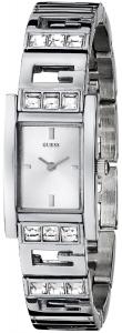 GUESS Women's U85108L1 G-Iconic Sophistication Crystal Silver-Tone Watch