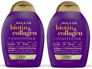 OGX Conditioner, Thick & Full Biotin & Collagen, 13 oz (Pack of 2)