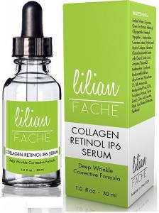 Deep Wrinkle Correction Collagen Retinol IP-6 Serum From Lilian Fache, Clinical Strength Anti Aging Serum - The Best Anti Wrinkle Serum - 30ml