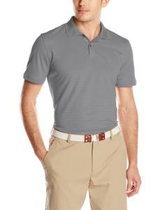 IZOD Men's Short Sleeve Textured Stripe Golf Polo