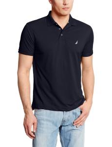 Nautica Men's Trim-Fit Solid Tech Pique Polo Shirt