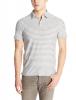 John Varvatos Men's Soft Collar Peace Polo with Embroidery