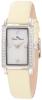 Đồng hồ nữ Lucien Piccard Women's 11673-02MOP-CREM Monte Baldo Crystal Accented White Patterned Mother-Of-Pearl Dial Cream Leather Watch