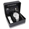 Luxurman Mens Diamond Watch 0.20 ct