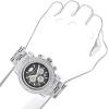 Large Face Watches for Men: Luxurman Diamond Watch Chronograph 0.25ct