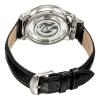 Stuhrling Original Men's 276.33152 Classic Winchester Cross Automatic Skeleton Stainless Steel Black Leather Strap Watch