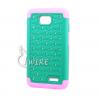 iWIRE&reg Light Pink & Teal Hybrid Spot Diamond Bling Phone Case Skin Cover for LG Optimus L70 / Optimus Exceed II / Dual D325 / Realm LS620 + iWIRE&reg Touch Screen Pen
