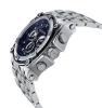 CALABRIA - AVIATORE - Blue Dial Chronograph Men's Watch with Carbon Fiber Bezel and Stainless Steel Band