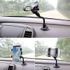 Universal Double Clip 360 Rotating Flexible Car Mount Bracket Cradle Holder Stand for Iphone, Ipod Touch, Samsung Galaxy, Samsung Galaxy Note, LG g2 G pro2, G3, LG flex, Blackberry Bold 9900