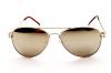 Chp T-crown Aviator Mirrored Sunglasses T01 (Mr Gold-mirrore W Pouch, Mirrored)
