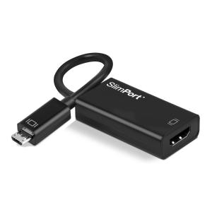 kwmobile® | SlimPort to HDMI Adapter for smartphones and tablets | connects your TV with your smartphone | MicroUSB to HDMI