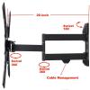 VideoSecu ML531BE TV Wall Mount for most 22"-55" LED LCD Plasma Flat Screen - up to 88 lb VESA 400x400 mm with Full Motion Swivel Articulating Arm, 20 in Extension, for Monitor (Black) WP5