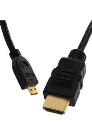 Micro HDMI (Type D) to HDMI (Type A) Cable For BlackBerry Z30 - 6 Feet (Package include a HandHelditems Sketch Stylus Pen)