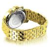 Luxurman Mens Diamond Watch 0.25ct Yellow Gold Tone