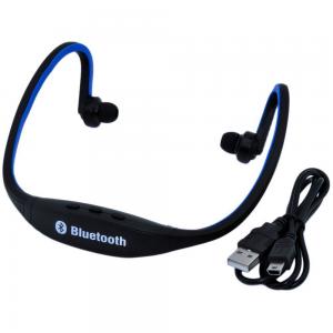 Iwoo Sports Wireless Bluetooth Headset Headphone Earphone for Cell Phone Iphone Laptop Pc(blue)