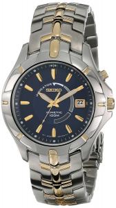 Seiko Men's SKA402 Stainless Steel Kinetic Watch