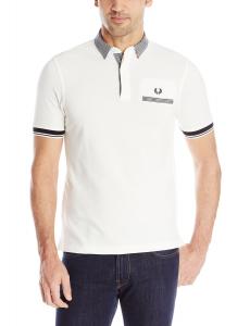 Fred Perry Men's Gingham Trim Tipped Pique Polo Shirt