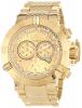 Đồng hồ nam Invicta Men's 14500 Subaqua Noma III Chronograph Gold Dial 18k Gold Ion-Plated Stainless Steel Watch
