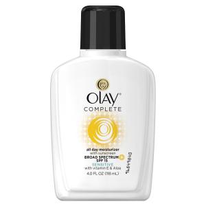 Olay Complete All Day Moisturizer With Sunscreen Broad Spectrum SPF 15 - Sensitive, 4 fl. Oz.