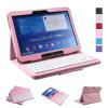 NEWSTYLE Samsung Galaxy Tab 4 10.1 Keyboard Case - Premium Muti-angle Stand Folio Cover Case with Slim Magnetically Detachable Bluetooth Keyboard For 10.1 inch Galaxy Tab 4 SM-T530 SM-T531 SM-T535 (Pink)