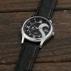 Tiannbu Fq-102 Ultrathin Leather Romantic Black Pair Wrist Watches for Couple Men Women(set of 2)
