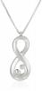 Sterling Silver Infinity Symbol "A Mothers Love Is Forever" Silhouette Pendant Necklace, 18"