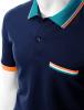 Áo phông nam Xpril Men's Color Effect Collar Short Sleeve Polo T Shirt