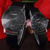 Đồng hồ cặp AMPM 2 Pcs Watches For Couple Lovers Mens Lady Women Leather Quartz Wrist Watch MIXSNB002